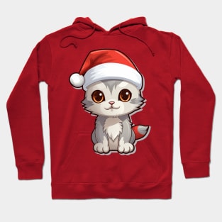 Cute Xmas Cat Hoodie